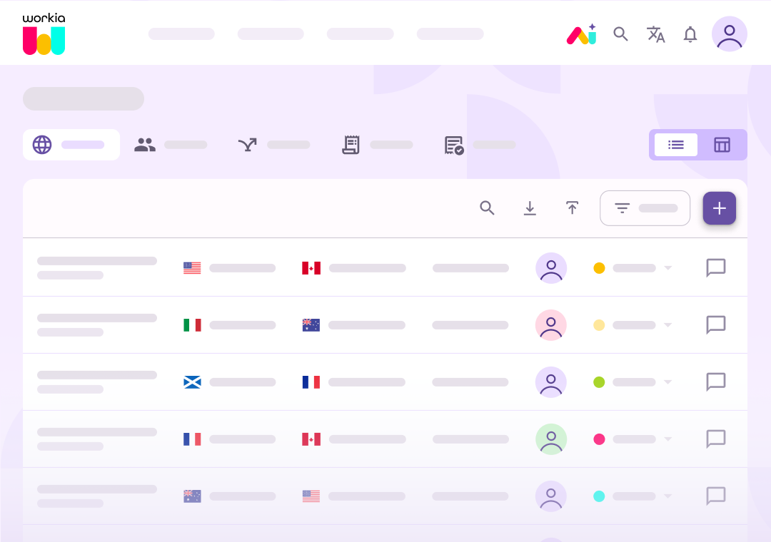 Workia product preview